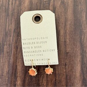 Anthropologi glass stone drop earring